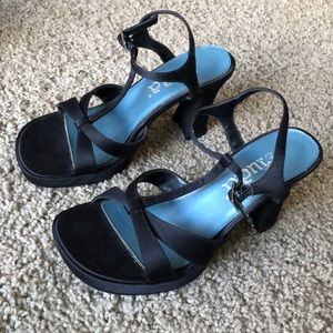 Strappy heels